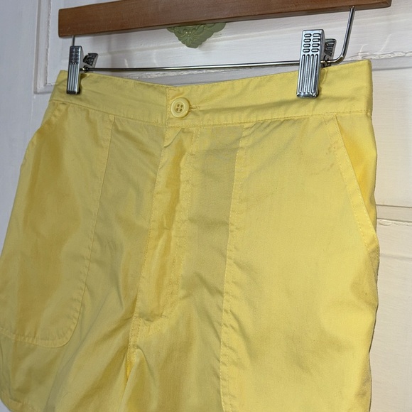 VINTAGE WEEDS YELLOW SHORT BEACH SHORTS - Picture 2 of 10